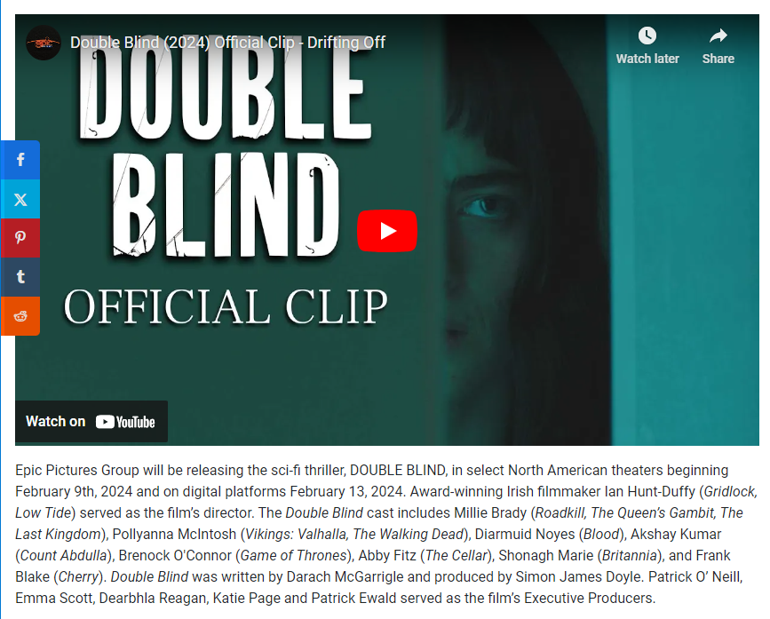 EXCLUSIVE CLIP FROM SCI-FI THRILLER DOUBLE BLIND